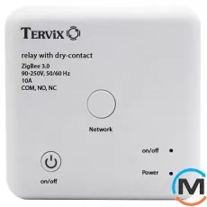 Умный переключатель Tervix Line ZigBee Dry Contact On/Off (реле с "сухим" контактом), фото 