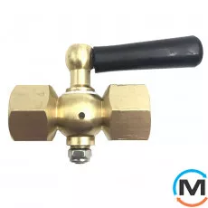 3-хiд. запірний кран для Манометра Tervix Pro Line M2 Valve PN 16, 1/2"х1/2", фото 