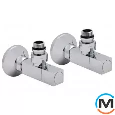 Кран кутовий ARTTIDESIGN 1/2”X1/2” Квадро Хром, фото 