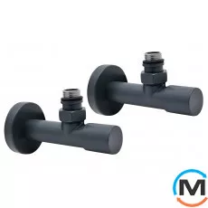 Комплект дизайн кранів ARTTIDESIGN подовжений 1/2” x 1/2” сірий матовий, Колір: Сірий, фото 