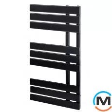 Дизайнерський сушки для рушників ARTTIDESIGN Antibes 9/820 чорний матовий, Колір: Чорний, Кількість секцій: 9, Висота (мм): 820, фото 