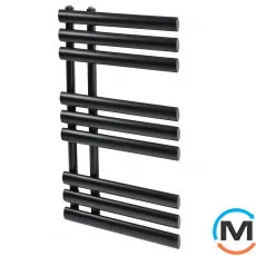 Дизайнерський сушка для рушників ARTTIDESIGN Grasse 9/820 чорний матовий, Колір: Чорний, фото 