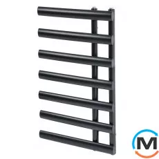 Дизайнерський сушка для рушників ARTTIDESIGN Nice 7/780 чорний матовий, Колір: Чорний, фото 