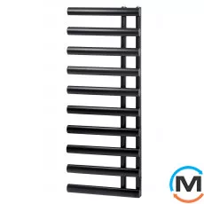 Дизайнерський сушка для рушників ARTTIDESIGN Nice 10/1140 чорний матовий, Колір: Чорний, фото 