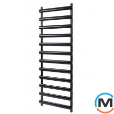 Дизайнерський сушки для рушників ARTTIDESIGN Menton 12/1500 чорний матовий, Колір: Чорний, Висота (мм): 1500, Кількість секцій: 12, фото 
