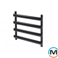 Дизайнерський сушки для рушників ARTTIDESIGN Menton 4/496 чорний матовий, Колір: Чорний, Висота (мм): 496, Кількість секцій: 4, фото 