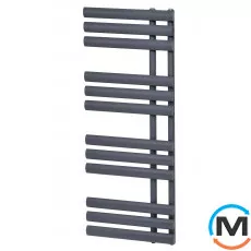 Дизайнерський сушка для рушників ARTTIDESIGN Grasse 12/1130 сірий матовий, Колір: Сірий, фото 