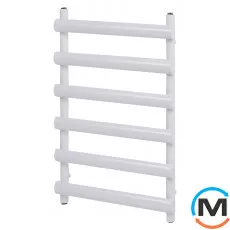 Дизайнерський сушка для рушників ARTTIDESIGN Menton 6/744 білий матовий, Колір: Білий, Висота (мм): 744, Кількість секцій: 6, фото 