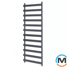 Дизайнерський сушки для рушників ARTTIDESIGN Menton 12/1500 сірий матовий, Колір: Сірий, Висота (мм): 1500, Кількість секцій: 12, фото 