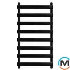 Дизайнерський сушка для рушників ARTTIDESIGN Contes 8/992 чорний матовий, Колір: Чорний, фото 