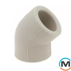 Поліпропіленове коліно 20 ВВ 45 ° KAN ppr, Варіант: ВР, Діаметр (мм): 20, Кут: 45, Робочий тиск (бар): 10, фото 