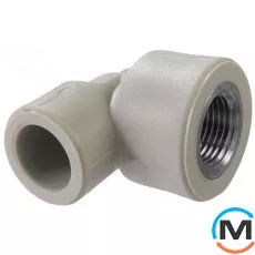 Полипропиленовое колено 20 х 1/2 "В KAN ppr, Тип резьбы: Внутренняя, Диаметр резьбы: 1/2", Диаметр (мм): 20, фото 