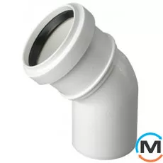 Коліно каналізаційне Magnaplast 32/67, Варіант: Просте, Вид каналізації: Внутрішня, Тип каналізації: Проста, Градус (град.): 67, Діаметр (мм): 32, Матеріал: Поліпропілен PPR, фото 
