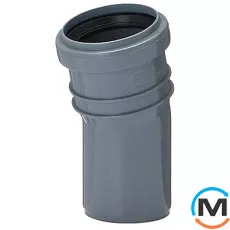 Коліно каналізаційне Magnaplast 50/15, Варіант: Просте, Вид каналізації: Внутрішня, Тип каналізації: Проста, Градус (град.): 15, Діаметр (мм): 50, Матеріал: Поліпропілен PPR, фото 