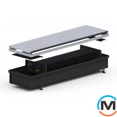 Внутрипольный конвектор Carrera 4S2.Black.250.1750.110, Тип конвектора: Без вентилятора, Корпус конвектора: Металл в черном цвете, Кол-во теплообменников: 2, Глубина (мм): 110, Ширина (мм): 250, Длина (мм): 1750, фото 