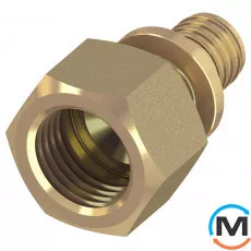 Переходник TECE прямой с внутренней резьбой 14 х 1/2 ", Тип резьбы: Внутренняя, Диаметр резьбы: 1/2", Диаметр (мм): 14, Рабочее давление (бар): 10, Материал: Латунь, фото 