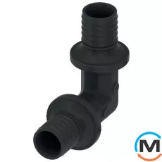 Уголок TECE соединяющий 90 °, 14х14 PPSU, Вариант: Обычный, Диаметр (мм): 14, Угол: 90, Рабочее давление (бар): 10, Материал: PPSU полифенилсульфон, фото 