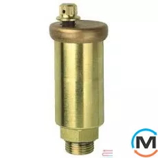 Автоматичний відвідник повітря Afriso 3/8" solar, Варіант: без крана, Діаметр різьблення: 3/8", Виконання: Прямий, Матеріал: Латунь, фото 