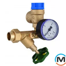 Група безпеки Afriso для бойлерів паяне різьблення. 3/4", 6 бар, фото 