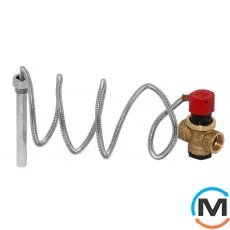 Клапан для защиты котла от перегрева Afriso TAS Rp 3/4", датчик 1/2" 95°C, щуп 146мм, капилляр 1300м, фото 