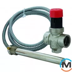 Клапан для защиты котла от перегрева Esbe VST100 Rp 3/4", датчик 1/2" 95°C, щуп 150мм, капилляр 1300, фото 