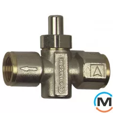Кнопковий кран Afriso 1/2" х 1/2" для манометра, фото 