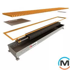 Внутрипольный конвектор Polvax KE.230.1000.120, Тип конвектора: Без вентилятора, Корпус конвектора: Нержавеющая сталь, Кол-во теплообменников: 1, Глубина (мм): 120, Ширина (мм): 230, Длина (мм): 1000, фото 