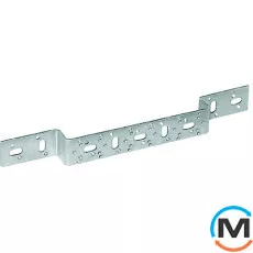 Кронштейн Rehau Rautitan тип O 75/150, 317х40 мм, короткий, Варіант: тип O 75/150 317х40 мм, Матеріал: Сталь оцинкована, фото 