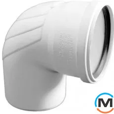 Отвод Rehau Raupiano Plus удлиненный 110 87 °, Вариант: Удлиненный, Вид канализации: Внутренняя, Тип канализации: Бесшумная, Градус (град.): 90, Диаметр (мм): 100, Материал: Полипропилен PPR, фото 