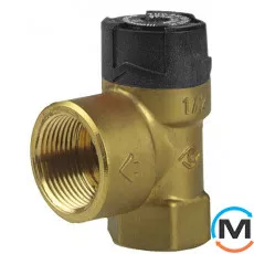 Запобіжний клапан Afriso MSS внутр.1/2" х внутр.3/4" 6,0 бар для сонячних систем, фото 