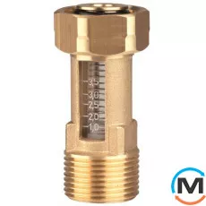 Витратомір DFM Afriso 10-1M, G 3/4" х накидна гайка 3/4", 1-3,5 л/хв, фото 