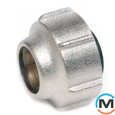 Резьбозатискне з'єднання Rehau Rautitan G3/4"х15 для трубок 15х1,0, Тип різьблення: Внутрішня, Діаметр різьблення: 3/4", Модифікація: для трубок G3/4"х15х1,0, Діаметр (мм): 15, Робочий тиск (бар): 10, Матеріал: Латунь оцинкована, фото 