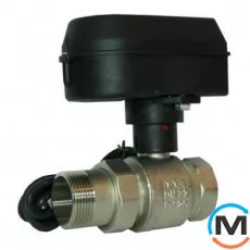 Кульовий кран Resideo (Honeywell) з електричним приводом, SPDT, 220В, Ду20, Тип різьблення: Внутрішня/Зовнішня, Діаметр різьблення: 3/4", Тип ручки: Привід, Робочий тиск (бар): 16, Матеріал: Латунь, Електроживлення: 220 V, фото 