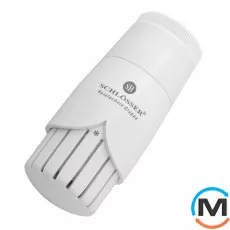 Термостатическая головка Schlosser DIAMANT DZ белая, Исполнение: Механическая, Цвет: Белый, Нулевое положение: Нет, Присоединение: M23,5х1,5 (Click), фото 