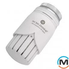 Термостатическая головка Schlosser DIAMANT SH белая, Исполнение: Механическая, Цвет: Белый, Нулевое положение: Нет, Присоединение: М30х1,5, фото 