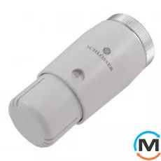 Термостатическая головка Schlosser MINI белая M30X1,5 (601100033), Исполнение: Механическая, Цвет: Белый, Нулевое положение: Нет, Присоединение: М30х1,5, фото 
