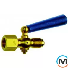 Триходовий кран Afriso для манометра 1/4" х внеш.1/4" PN 6, латунь, Тип різьблення: Внутрішня/Зовнішня, Діаметр різьблення: 1/4", Робочий тиск (бар): 6, Матеріал: Латунь, фото 