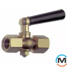 Триходовий кран Afriso для манометра 1/2" х 1/2" PN 16, латунь, Тип різьблення: Внутрішня/Внутрішня, Діаметр різьблення: 1/2", Робочий тиск (бар): 16, Матеріал: Латунь, фото 