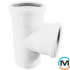 Трійник Rehau Raupiano Plus 40/40 87 °, Вид каналізації: Внутрішня, Тип каналізації: Безшумна, Градус (град.): 90, Модифікація: 40/40 87, Діаметр (мм): 40, Матеріал: Поліпропілен PPR, фото 