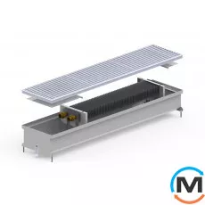 Внутрипольный конвектор Carrera C.Inox.230.1000.120, Тип конвектора: Без вентилятора, Корпус конвектора: Нержавеющая сталь, Кол-во теплообменников: 1, Глубина (мм): 120, Ширина (мм): 230, Длина (мм): 1000, фото 