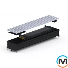 Внутрипольный конвектор Carrera C.Black.230.1000.120, Тип конвектора: Без вентилятора, Корпус конвектора: Металл в черном цвете, Кол-во теплообменников: 1, Глубина (мм): 120, Ширина (мм): 230, Длина (мм): 1000, фото 