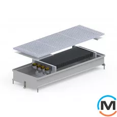 Внутрипольный конвектор Carrera C2.Inox.380.3000.120, Тип конвектора: Без вентилятора, Корпус конвектора: Нержавеющая сталь, Кол-во теплообменников: 2, Глубина (мм): 120, Ширина (мм): 380, Длина (мм): 3000, фото 