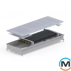 Внутрипольный конвектор Carrera C2.Inox.380.1250.90, Тип конвектора: Без вентилятора, Корпус конвектора: Нержавеющая сталь, Кол-во теплообменников: 2, Глубина (мм): 90, Ширина (мм): 380, Длина (мм): 1250, фото 