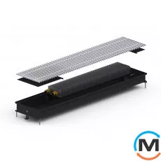 Внутрипольный конвектор Carrera C.Black.230.1250.65, Тип конвектора: Без вентилятора, Корпус конвектора: Металл в черном цвете, Кол-во теплообменников: 1, Глубина (мм): 65, Ширина (мм): 230, Длина (мм): 1250, фото 