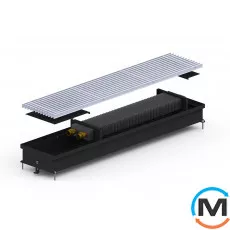 Внутрипольный конвектор Carrera C.Black.230.3000.90, Тип конвектора: Без вентилятора, Корпус конвектора: Металл в черном цвете, Кол-во теплообменников: 1, Глубина (мм): 90, Ширина (мм): 230, Длина (мм): 3000, фото 