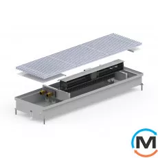 Внутрипольный конвектор Carrera CV.Inox.250.1750.90, Тип конвектора: С вентилятором, Корпус конвектора: Нержавеющая сталь, Кол-во теплообменников: 1, Глубина (мм): 90, Ширина (мм): 250, Длина (мм): 1750, фото 