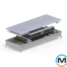 Внутрипольный конвектор Carrera CV2.Inox.380.1250.90, Тип конвектора: С вентилятором, Корпус конвектора: Нержавеющая сталь, Кол-во теплообменников: 2, Глубина (мм): 90, Ширина (мм): 380, Длина (мм): 1250, фото 