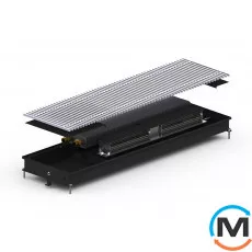 Внутрипольный конвектор Carrera CV.Black.250.1250.65, Тип конвектора: С вентилятором, Корпус конвектора: Металл в черном цвете, Кол-во теплообменников: 1, Глубина (мм): 65, Ширина (мм): 250, Длина (мм): 1250, фото 