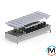 Внутрипольный конвектор Carrera CV2.Inox.400.1000.120, Тип конвектора: С вентилятором, Корпус конвектора: Нержавеющая сталь, Кол-во теплообменников: 2, Глубина (мм): 120, Ширина (мм): 400, Длина (мм): 1000, фото 