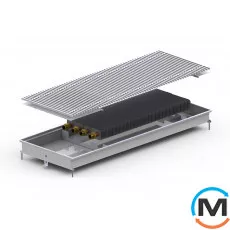 Внутрипольный конвектор Carrera M2.Inox.380.2500.65, Тип конвектора: Без вентилятора, Корпус конвектора: Нержавеющая сталь, Кол-во теплообменников: 2, Глубина (мм): 65, Ширина (мм): 380, Длина (мм): 2500, фото 